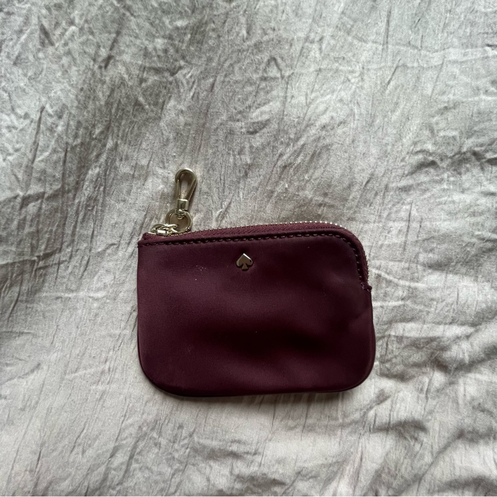 Deep purple Kate Spade card wallet
